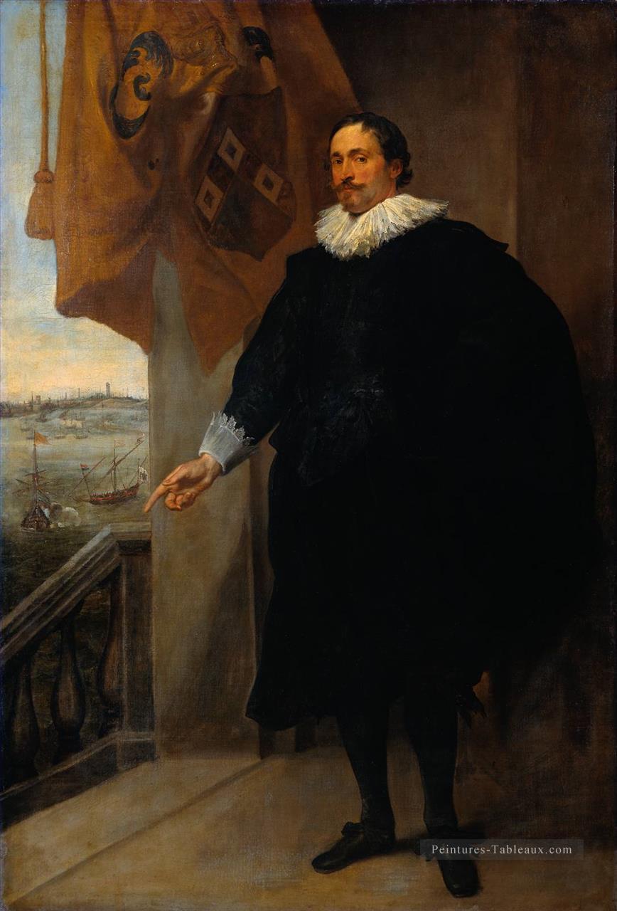 Nicolaes van der Borght Marchand d’Anvers Baroque peintre de cour Anthony van Dyck Peintures à l'huile